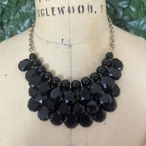 Elegant Black Statement Necklace